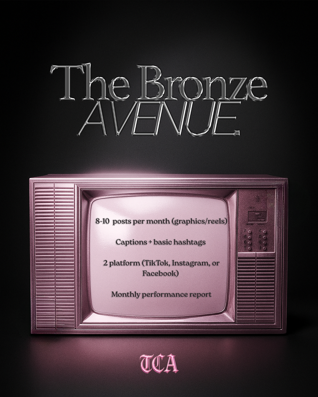 The Bronze Avenue Package - Social Media Managing