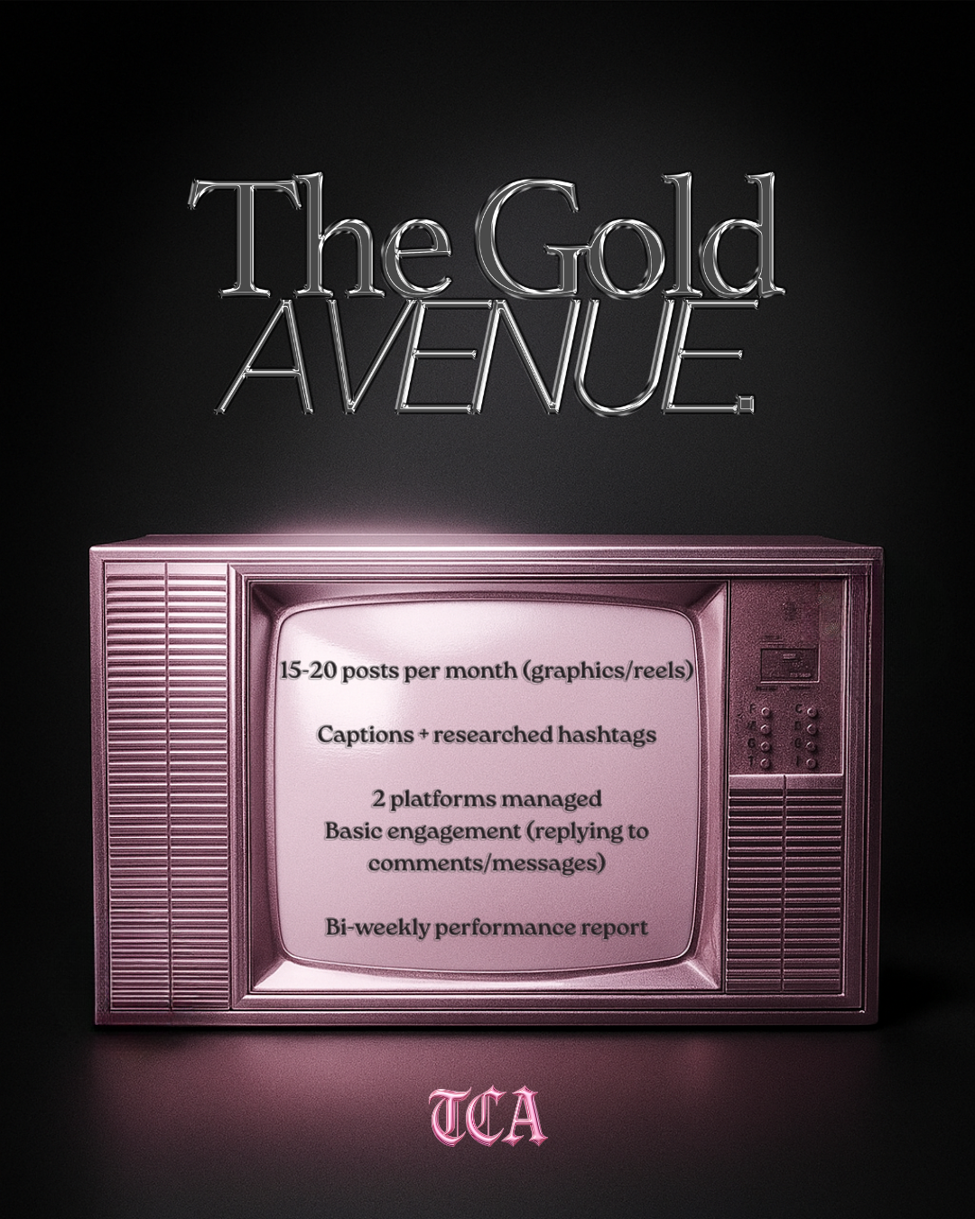 The Gold Avenue Package - Social Media Managing